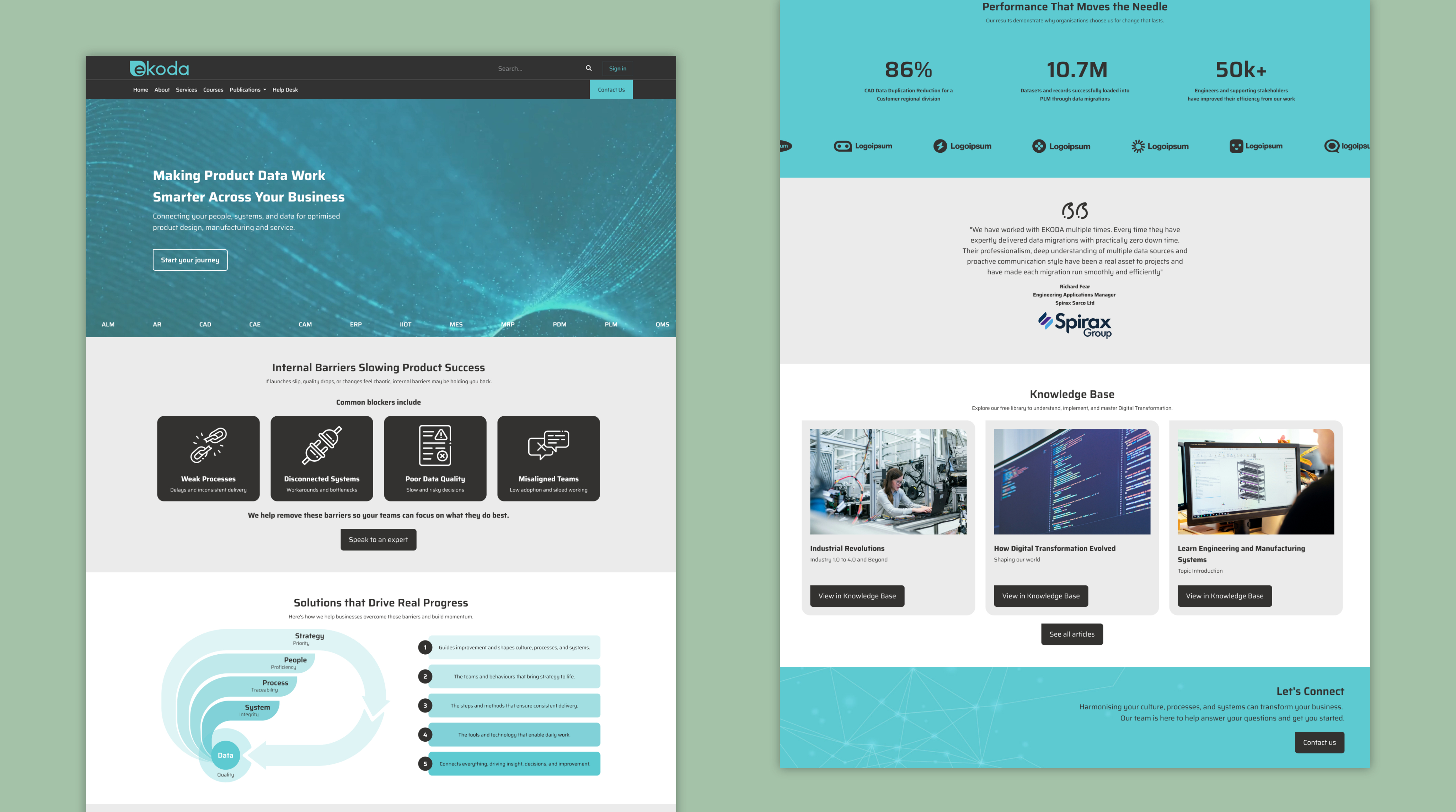 Image of the redesigned website homespage