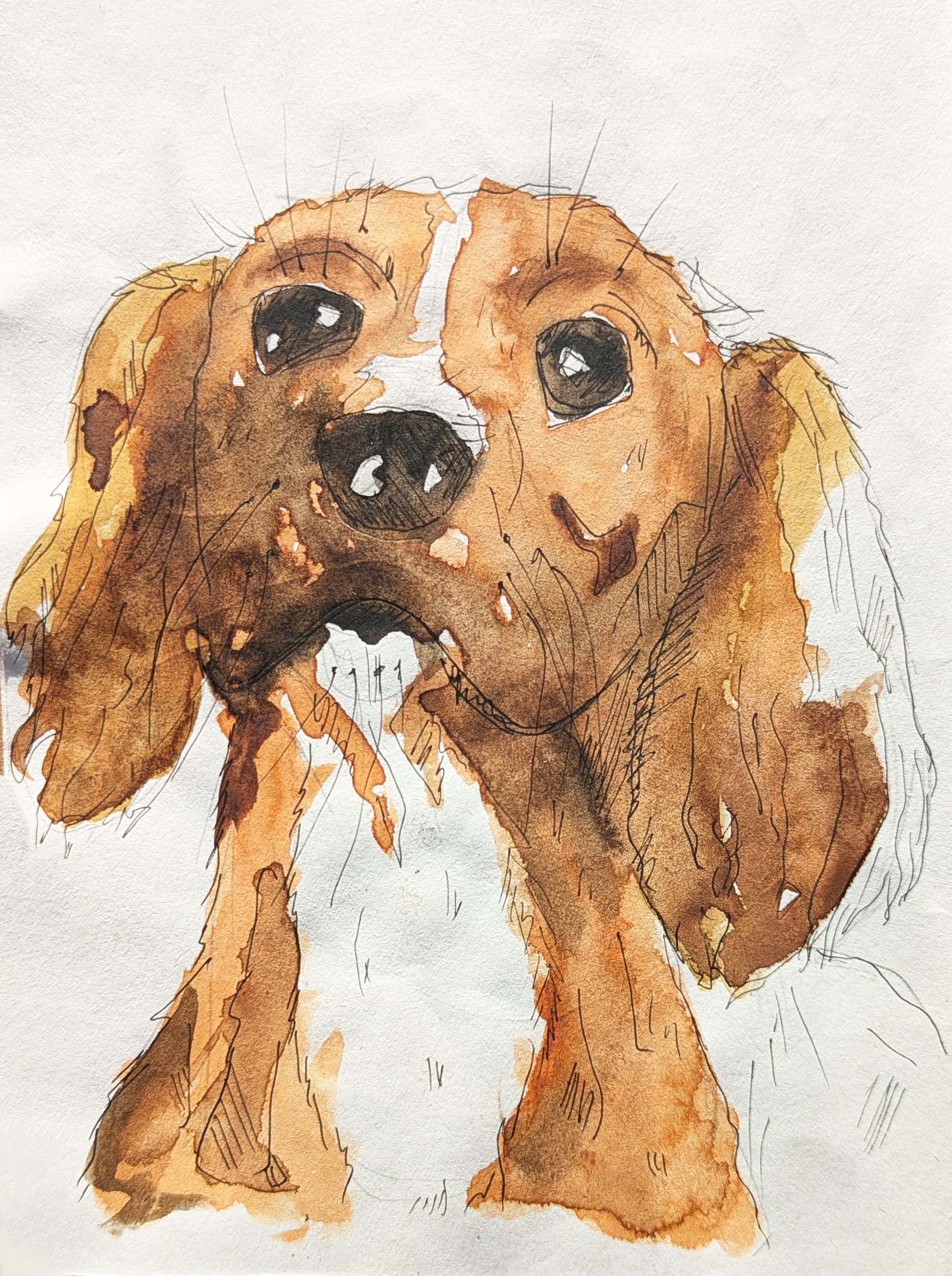 Image of a painting of a dog